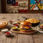 American Cuisine Evolution: 6 Dishes with Surprising Roots Diverse American dishes showcasing culinary evolution and historical influences.