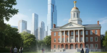 Iconic American historical site showcasing resilience against modern challenges
