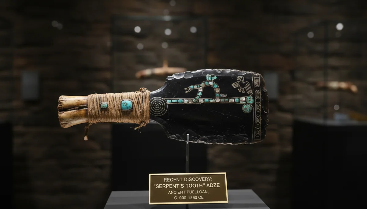 Close-up of a meticulously crafted ancient indigenous artifact, highlighting its historical significance.