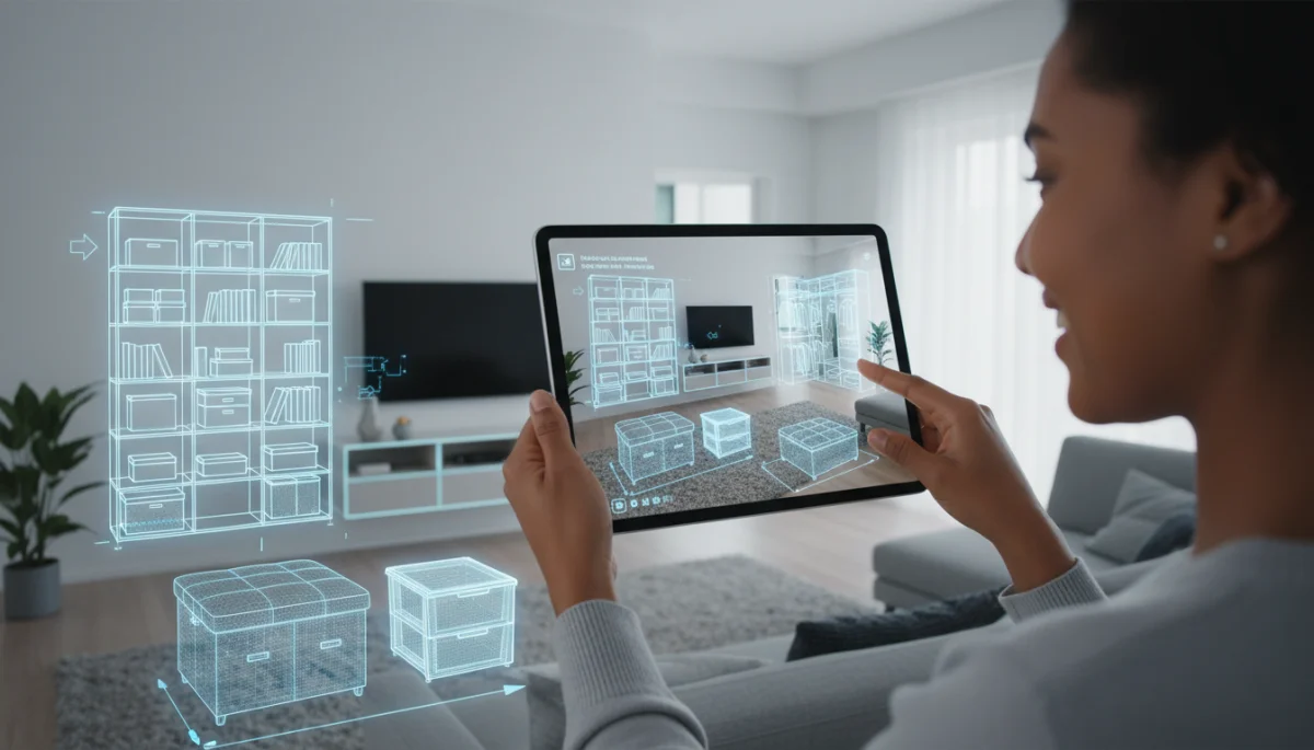 Augmented reality app for home organization planning