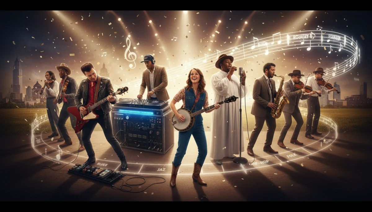 Diversity and collaboration in American music