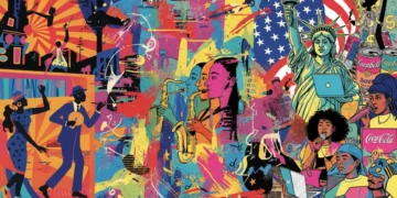 Dynamic fusion of historical and contemporary American art movements