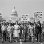 Historic civil rights march for equality in Washington D.C.