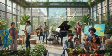 Diverse Americans enjoying hobbies for mental health
