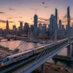 Major Infrastructure Bill Passed: $500 Billion for US Projects Modern bridge and highway interchange symbolizing major infrastructure investment in the US