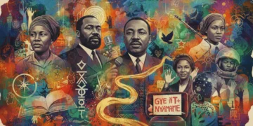 Stylized collage celebrating overlooked African American historical figures