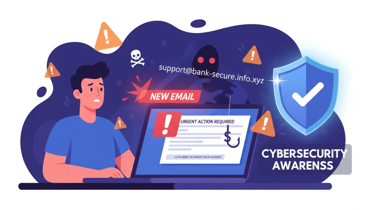 Phishing email cyber threat awareness and prevention