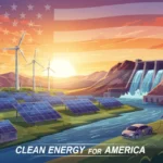 Federal Subsidies for Renewable Energy Projects to Increase by 15% for 2026 Illustration of diverse renewable energy sources under a sunrise, representing federal investment in clean energy.